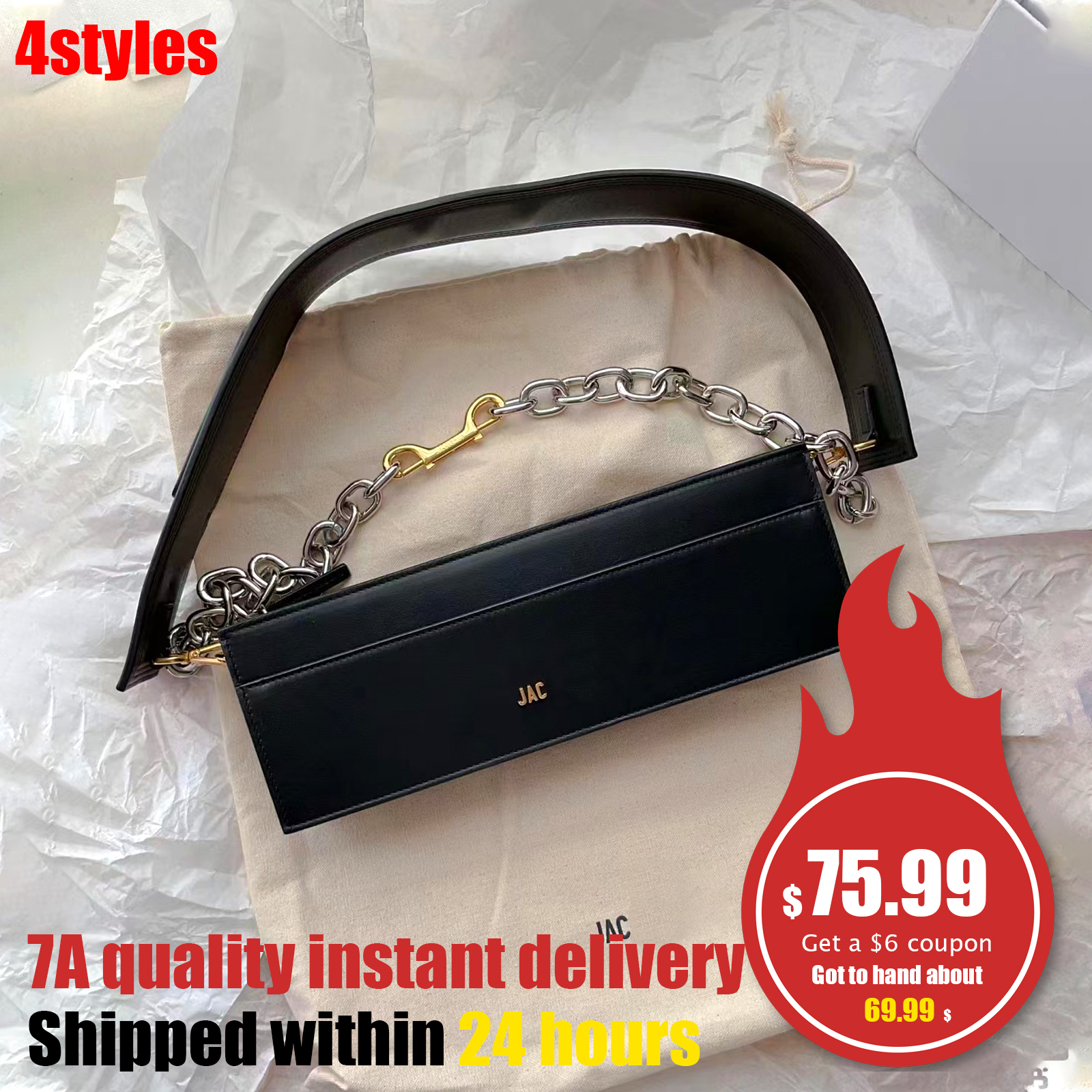 fashion Designer jacquem baguette Shoulder Bags crossbody Le Ciuciu totes Luxury Women's mens Metal logo chain Bag travel Genuine Leather purses handbag lady clutch, Black
fashion Designer jacquem baguette Shoulder Bags crossbody Le Ciuciu totes Luxury Women's mens Metal logo chain Bag travel Genuine Leather purses handbag lady clutch, Black