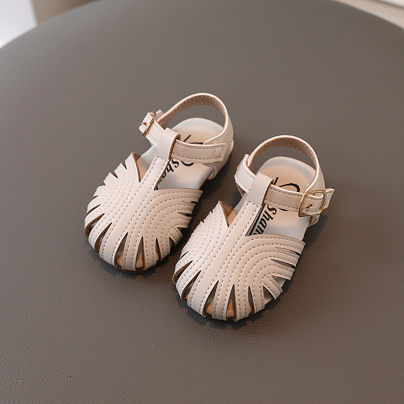 First Walkers Baby Sandals Soft Bottom Summer Baby Shoes Girls Toddler Shoes Children Korean Fashion Breathable Princess Shoes 230314