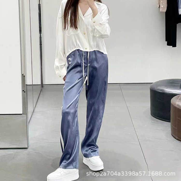 Long Pants Women Trousers Cell Line Fashion Designer Brand Niche Acetic Acid Women's Leg Elastic Waist Arc De Triomphe Leisure Casual I Y0GX, Beige
Long Pants Women Trousers Cell Line Fashion Designer Brand Niche Acetic Acid Women's Leg Elastic Waist Arc De Triomphe Leisure Casual I Y0GX, Beige