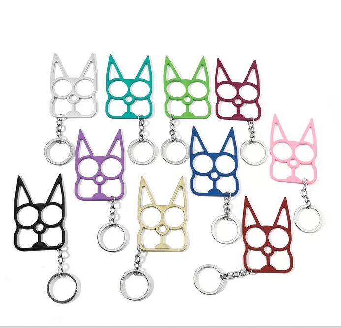 Creative portable self defense Cat KeyChains Tool Outdoor Window Breaker Two-finger Cat Eye Rabbit Ear Pendant Key Chian Rings 10 colors
Creative portable self defense Cat KeyChains Tool Outdoor Window Breaker Two-finger Cat Eye Rabbit Ear Pendant Key Chian Rings 10 colors