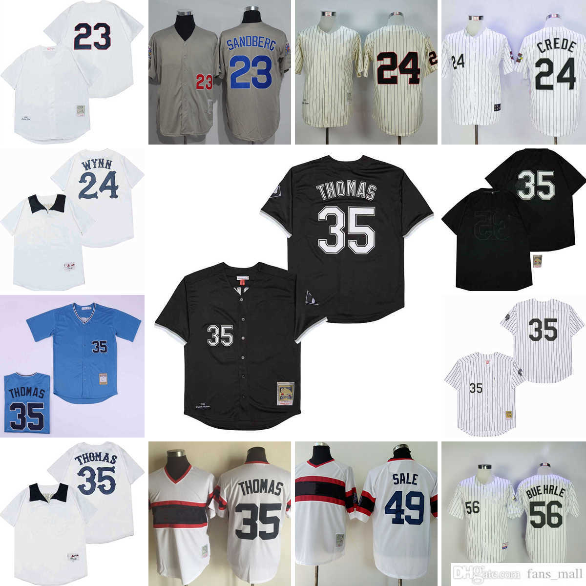 Mitchell and Ness Vintage Baseball 23 Ryne Sandberg Jerseys NCAA Stitched 24 Joe Crede 35 Frank Thomas 49 Chris Sale 56 Mark Buehrle Breathable Sport Pullover, Mitchellness (with team name)
Mitchell and Ness Vintage Baseball 23 Ryne Sandberg Jerseys NCAA Stitched 24 Joe Crede 35 Frank Thomas 49 Chris Sale 56 Mark Buehrle Breathable Sport Pullover, Mitchellness (with team name)