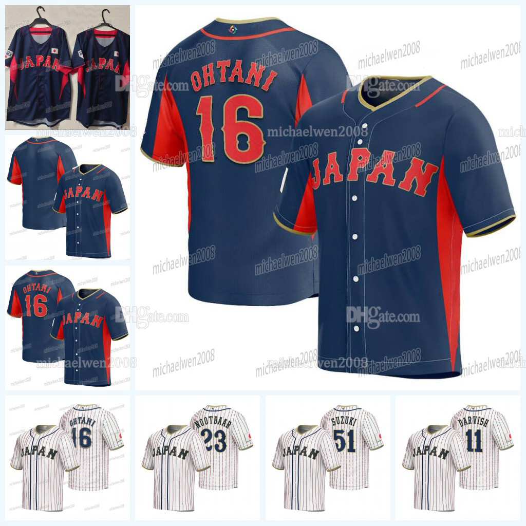 Team Japan 2023 World Baseball Classic Jersey WBC Shohei Ohtani Lars Nootbaar Yu Darvish Seiya Suzuki Yamamoto Masataka Yoshida Shosei Togo Shugo Maki, White
Team Japan 2023 World Baseball Classic Jersey WBC Shohei Ohtani Lars Nootbaar Yu Darvish Seiya Suzuki Yamamoto Masataka Yoshida Shosei Togo Shugo Maki, White