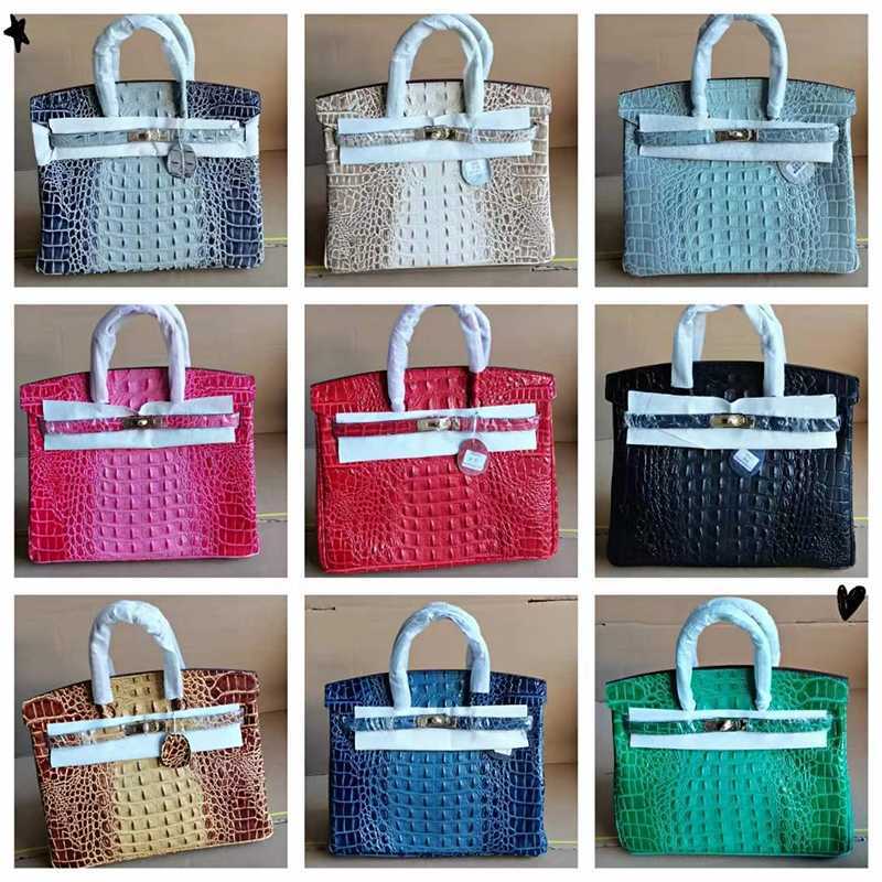 Genuine Birkin Bags Fashion crocodile bone pattern bag leather women's bag folk lock buckle cowhide one shoulder diagonal women's handbag, Meihong 35
Genuine Birkin Bags Fashion crocodile bone pattern bag leather women's bag folk lock buckle cowhide one shoulder diagonal women's handbag, Meihong 35