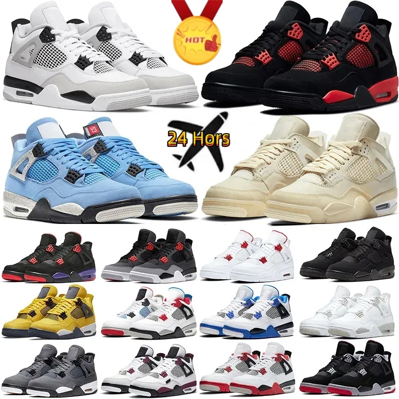 Jumpman 4 Basketball Shoes For Men Women Retro 4S Military Black Cat Infrared Sail Red Thunder White Oreo University Blue Cool Grey Mens Sports Sneakers, 40
Jumpman 4 Basketball Shoes For Men Women Retro 4S Military Black Cat Infrared Sail Red Thunder White Oreo University Blue Cool Grey Mens Sports Sneakers, 40