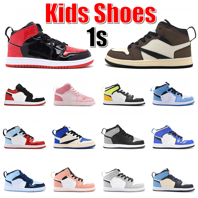 Authentic Jumpman 1 Kids Basketball Shoes Designer 1s Youth Children Toddler Boys Bred Patent TS Cactus Jack Digital Pink University Blue Gold Infants Baby Trainers, 10
Authentic Jumpman 1 Kids Basketball Shoes Designer 1s Youth Children Toddler Boys Bred Patent TS Cactus Jack Digital Pink University Blue Gold Infants Baby Trainers, 10
