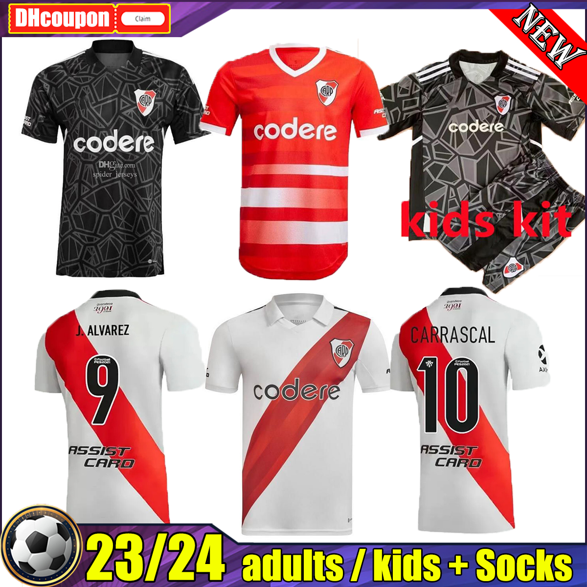 22 23 J.ALVAREZ River Plate soccer Jerseys 2022 2023 fans M.SUAREZ DE LA CRUZ MONTIEL CARRASCAL BORRE football shirts men kids kit top thai quality, 06 
22 23 J.ALVAREZ River Plate soccer Jerseys 2022 2023 fans M.SUAREZ DE LA CRUZ MONTIEL CARRASCAL BORRE football shirts men kids kit top thai quality, 06
