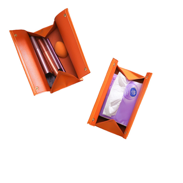 Wholesale Easy-to-Carry Multi-Purpose Exquisite Pu Texture Tissue Buggy Bag Tissue Storage Bags Quality