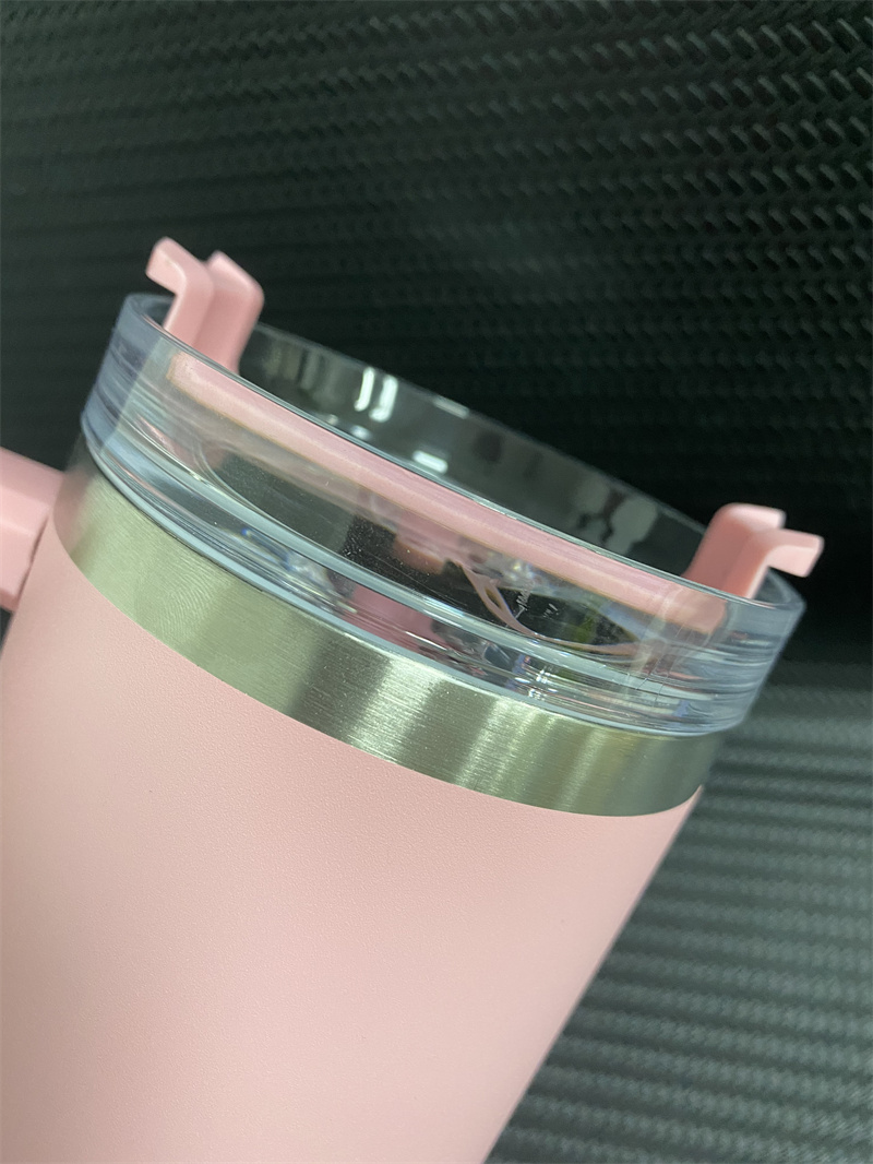 40oz Cups With Handle Insulated Stainless Steel Tumbler Lids Straw Car Travel Mugs Coffee Termos Cups with Logo