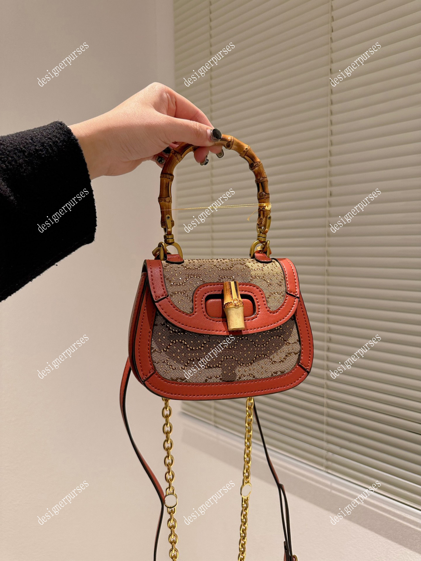 TZ Designer Bags Classic Bamboo Handle 1947 series mini handbag Women Fashion shoulder bags Flap Closure Vintage Handbags Bamboos Crossbody Bag crystal totes 17CM, Brown
TZ Designer Bags Classic Bamboo Handle 1947 series mini handbag Women Fashion shoulder bags Flap Closure Vintage Handbags Bamboos Crossbody Bag crystal totes 17CM, Brown
