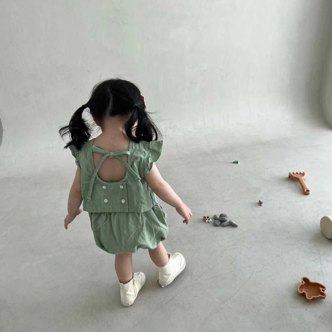 Clothing Sets Summer New Baby Girl Cute Fly Sleeve Clothes Set Cotton Breathable Girls Vest Shorts pcs Suit Infant Baby Girl Outfits P, Green
Clothing Sets Summer New Baby Girl Cute Fly Sleeve Clothes Set Cotton Breathable Girls Vest Shorts pcs Suit Infant Baby Girl Outfits P, Green