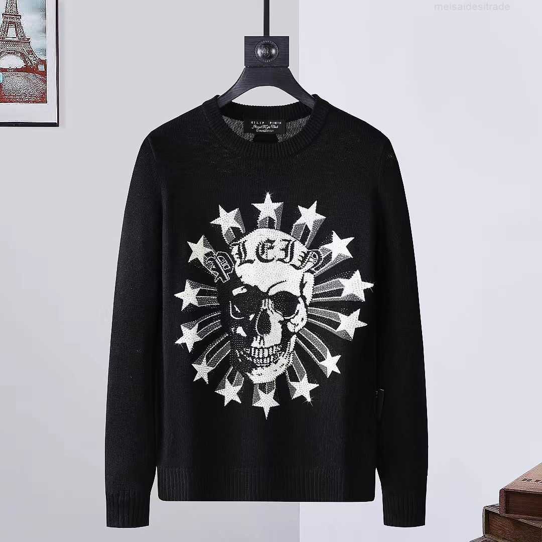 Luxury Philippuep lein Philip Plan Men's Sweater Diamond Skull Round Neck Pullover Casual Soft Warm Pp Knit Desigers UHJ9, Black
Luxury Philippuep lein Philip Plan Men's Sweater Diamond Skull Round Neck Pullover Casual Soft Warm Pp Knit Desigers UHJ9, Black