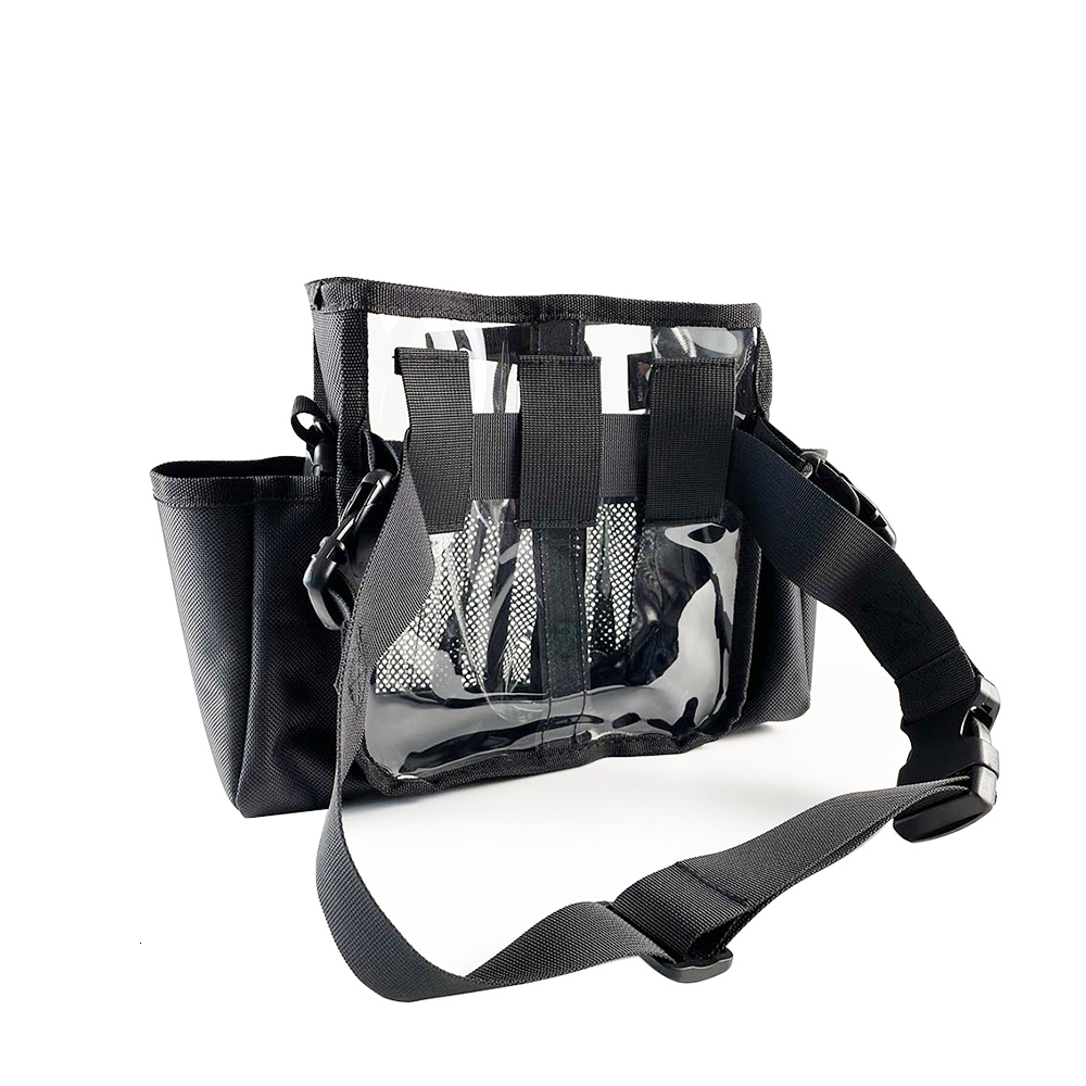 Cosmetic New Bags Cases Clear Makeup Artist Waist Bag with Detachable Shoulder Strap 230314