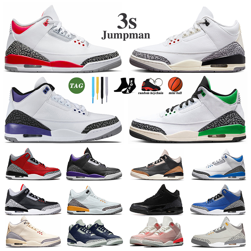 

jumpman 3 retro 3s basketball shoes women men Fire Red Dark Iris Desert Elephant Racer Blue UNC Cool Grey Black Cat White Cement mens trainers sports sneakers, Pine green