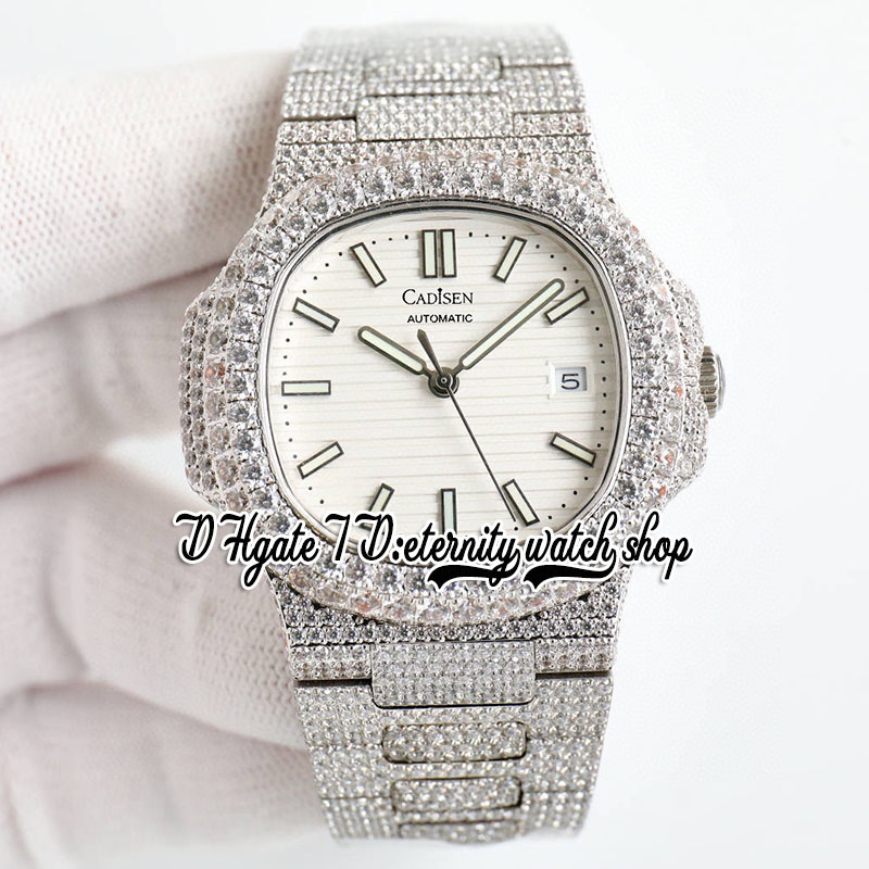 BZ twf5711 Japan M8215 Automatic 40MM Mens Watch Iced Out Paved Diamonds Case White Dial Stick Markers Diamond Stainless Steel Bracelet eternity Jewelry Watches, Watch waterproof cost
BZ twf5711 Japan M8215 Automatic 40MM Mens Watch Iced Out Paved Diamonds Case White Dial Stick Markers Diamond Stainless Steel Bracelet eternity Jewelry Watches, Watch waterproof cost