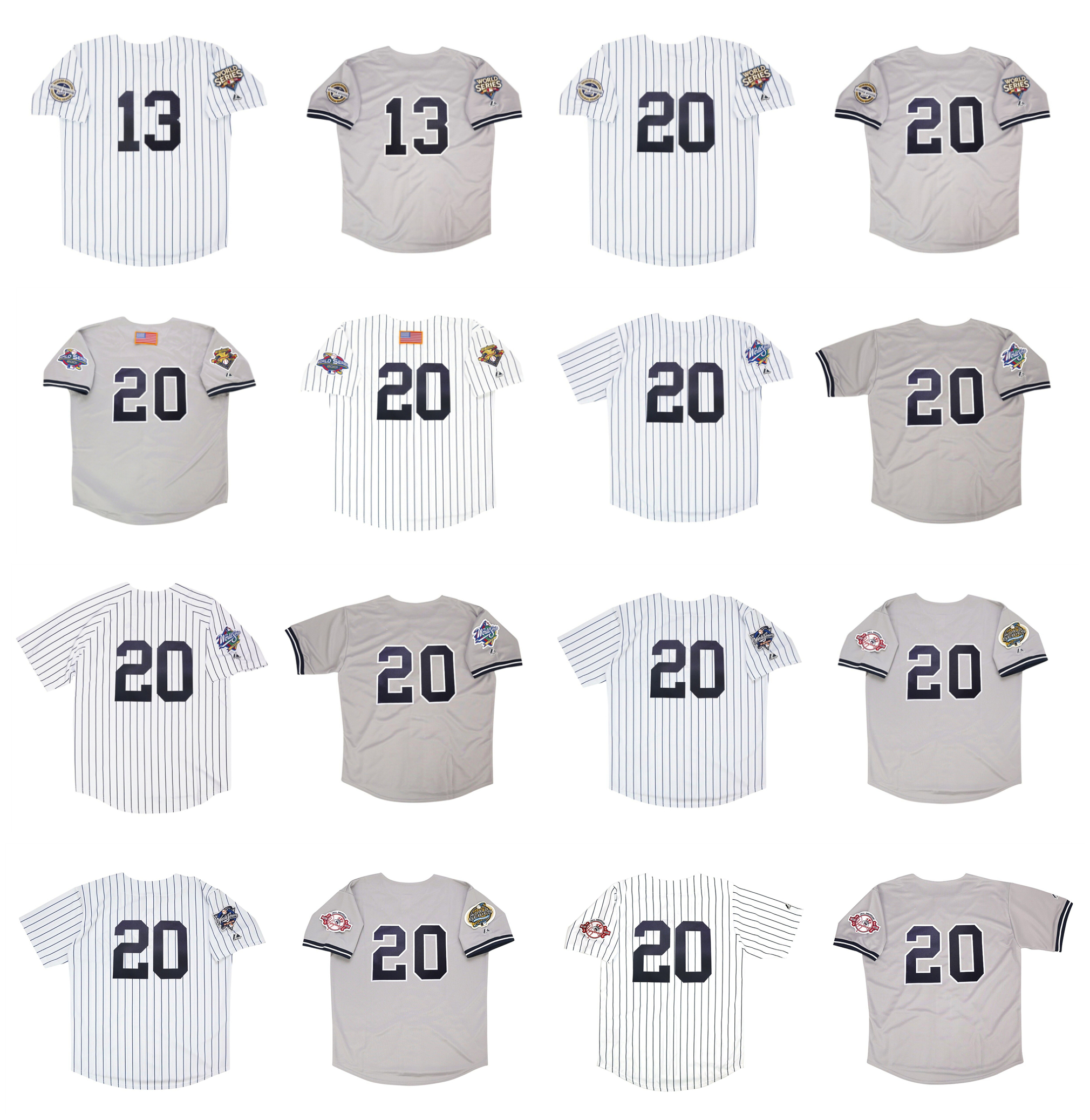 Yankees Alex Rodriguez Jersey World Series Jorge Posada 1999 1998 2001 2009 New Baseball Jerseys York Grey White Size S-XXXL, As pic
Yankees Alex Rodriguez Jersey World Series Jorge Posada 1999 1998 2001 2009 New Baseball Jerseys York Grey White Size S-XXXL, As pic