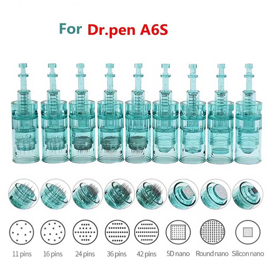 Dr. Pen Ultima A6S Derma Pen stamp Needle Cartridges Bayonet Replacement tip Micro-needling 11/16/36/42 pin Nano
Dr. Pen Ultima A6S Derma Pen stamp Needle Cartridges Bayonet Replacement tip Micro-needling 11/16/36/42 pin Nano