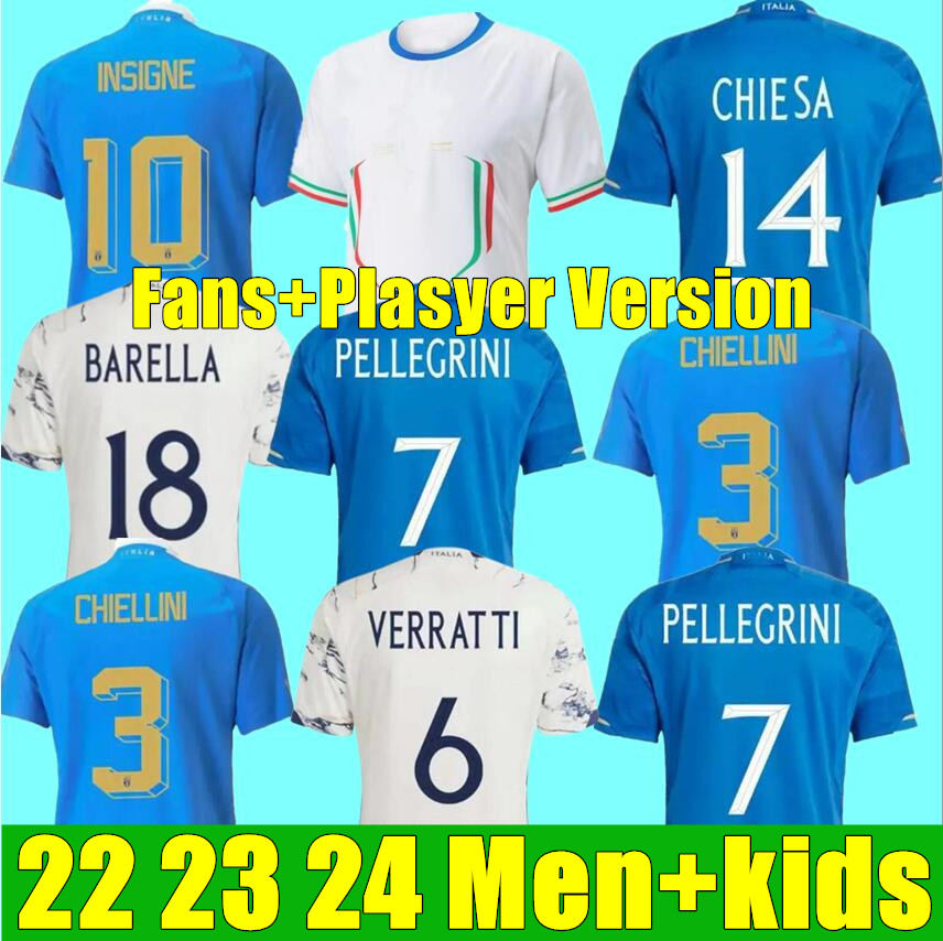 Italia FANS Player 2023-24 BONUCCI soccer Jerseys JORGINHO INSIGNE VERRATTI men kids FOOTBALL SHIRTS CHIESA BARELLA SPINAZZOLA finals CHIELLINI PELLEGRINI ItalyS, Player version away+patch
Italia FANS Player 2023-24 BONUCCI soccer Jerseys JORGINHO INSIGNE VERRATTI men kids FOOTBALL SHIRTS CHIESA BARELLA SPINAZZOLA finals CHIELLINI PELLEGRINI ItalyS, Player version away+patch