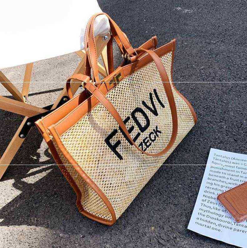 Shoulder Bags Fashion Luxury Designer Brand Woven Straw Bag Women Handbag Super Big Size Tote Female Shopper Summer Beach Workin ClutchS 220301S, Black
Shoulder Bags Fashion Luxury Designer Brand Woven Straw Bag Women Handbag Super Big Size Tote Female Shopper Summer Beach Workin ClutchS 220301S, Black