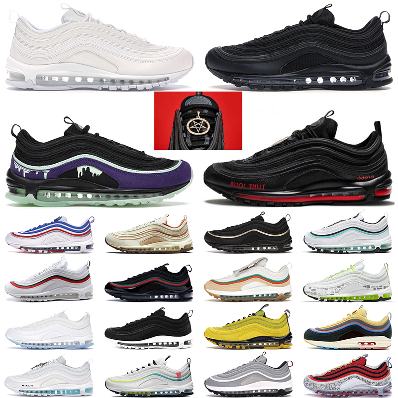 97 97s Sean Wotherspoon Running Shoes Men Women Triple Black White MSCHF Lil Nas Satan Cork First Use Ghost Jesus Mens Trainers Sports Sneakers, 40-45 black multi
97 97s Sean Wotherspoon Running Shoes Men Women Triple Black White MSCHF Lil Nas Satan Cork First Use Ghost Jesus Mens Trainers Sports Sneakers, 40-45 black multi