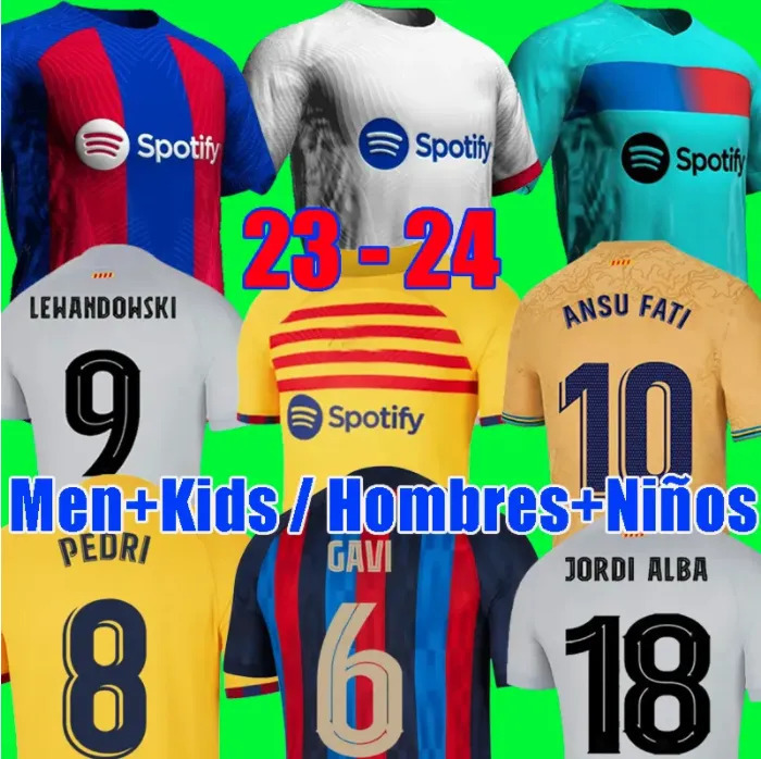 23 24 PEDRI GAVI Soccer Jersey Barca LEWANDOWSKI FC FERRAN Camiseta De Futbol AUBA Barca RAPHINHA 2022 2023 ANSU FATI Football Shirt MEMPHIS Barcelona Kits Men Kids, Away1
23 24 PEDRI GAVI Soccer Jersey Barca LEWANDOWSKI FC FERRAN Camiseta De Futbol AUBA Barca RAPHINHA 2022 2023 ANSU FATI Football Shirt MEMPHIS Barcelona Kits Men Kids, Away1