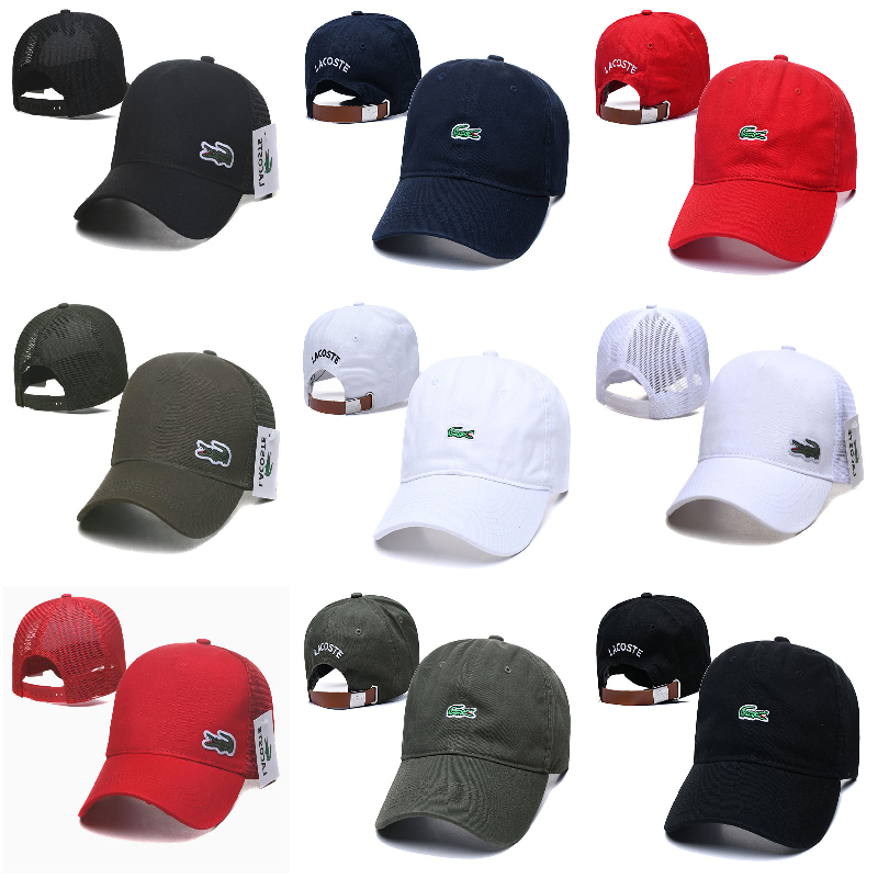 Lacoste Designers Ball Caps Men Women Canvas Leisure Fashion stripe Sun Hat for Outdoor Sport Man Strapback trucker Hats Famous embroidery Baseball Cap
Lacoste Designers Ball Caps Men Women Canvas Leisure Fashion stripe Sun Hat for Outdoor Sport Man Strapback trucker Hats Famous embroidery Baseball Cap