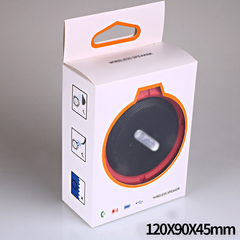 C6 Portable Bluetooth Speaker Outdoor Suction Audio Sound Mobile Phone Car Subwoofer Shower Small Mini Waterproof Loudspeaker