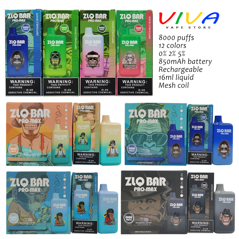 ZLQ Bar Pro Max 8000 Puffs E Cigarette Original Disposable Vapes Pen Mesh Coil Rechargeable 850mAh Battery Prefilled 16ml Pods Cartridges 12 Flavors
ZLQ Bar Pro Max 8000 Puffs E Cigarette Original Disposable Vapes Pen Mesh Coil Rechargeable 850mAh Battery Prefilled 16ml Pods Cartridges 12 Flavors