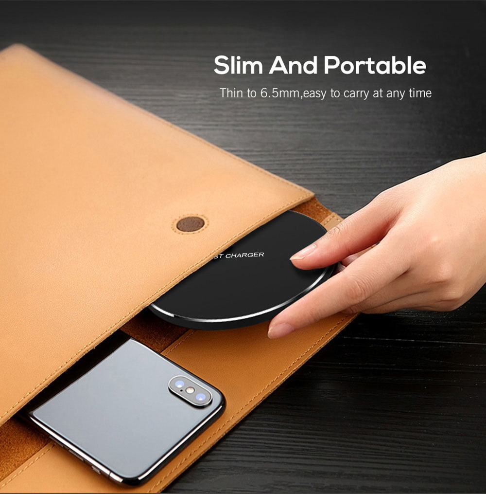 Smart QI Wireless Charger Metal Intelligent Charge Type Quick Charge Display Screen Output Interface Model Number Voltage Origin
