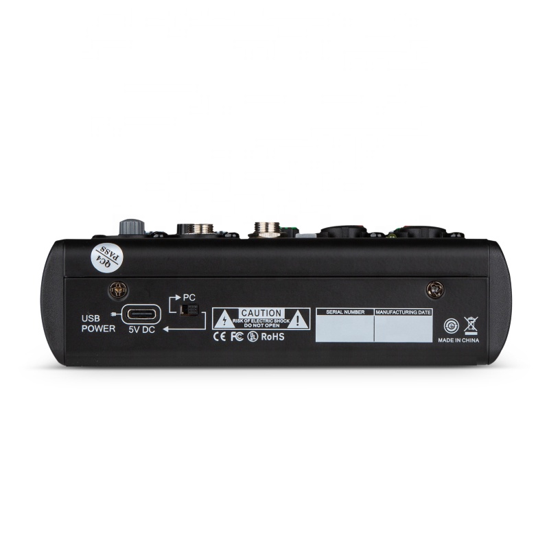 Manchez G4 Mini 4 Channel Sound Card Mixer USB Console DJ Karaoke Smartphone Professional Computer Recording 48V