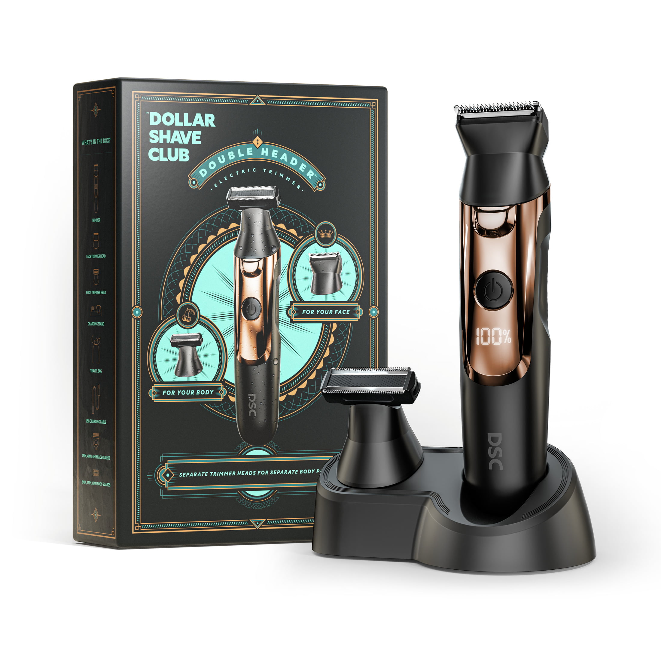 Dollar Shave Club Electric Trimmer, Manscaping Body Shaver and Beard Trimmer, Waterproof
Dollar Shave Club Electric Trimmer, Manscaping Body Shaver and Beard Trimmer, Waterproof