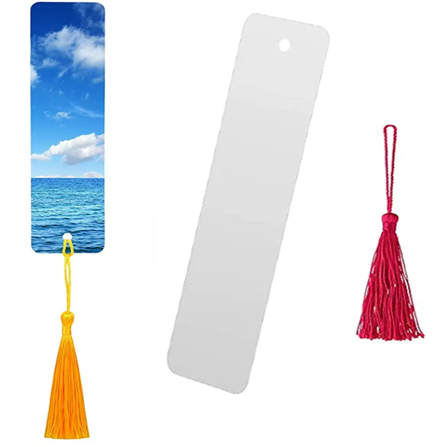 Sublimated blank aluminum and double-sided printing bookmarks Heat transfer material bookmarks Paper blank small fresh tassels for students
Sublimated blank aluminum and double-sided printing bookmarks Heat transfer material bookmarks Paper blank small fresh tassels for students
