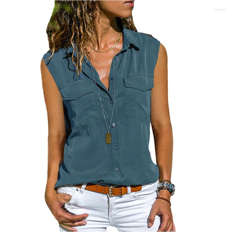 Women's Tanks Women Summer Sleeveless V-neck Tops Pure Color T-shirt Casual Tank Loose Button-up Blouse Lady Shirts Plus Size, Navy blue
Women's Tanks Women Summer Sleeveless V-neck Tops Pure Color T-shirt Casual Tank Loose Button-up Blouse Lady Shirts Plus Size, Navy blue