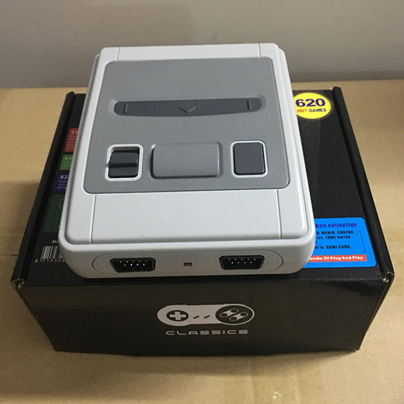 Nostalgic Host Mini Classic Retro Game Players 8 Bit 620 TV Video Game Console For SNES Games Consoles AV Output With Retail Packing Dropshipping