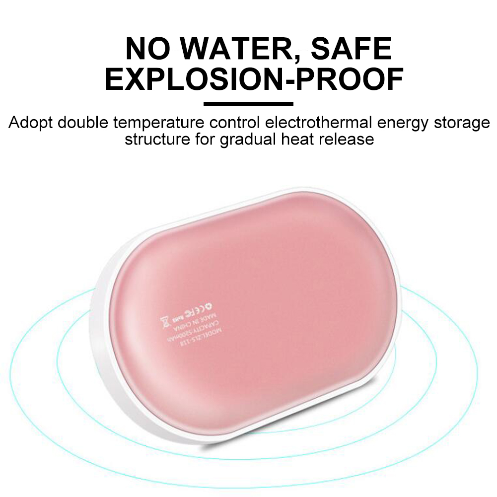 hand warmer power banks 5200mAh Mini Rechargeable heat packs USB Phone Charger Heater Pocket Cartoon Electric Winter Heating Case