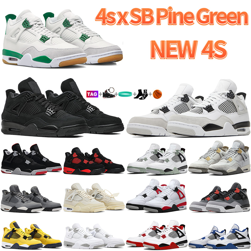 Designer 4 basketball shoes 4s mens jumpman sports sneakers Pine Green Seafoam Military Black cat red cement thunder white x sail university blue shoe for men women, #1- pine green
Designer 4 basketball shoes 4s mens jumpman sports sneakers Pine Green Seafoam Military Black cat red cement thunder white x sail university blue shoe for men women, #1- pine green