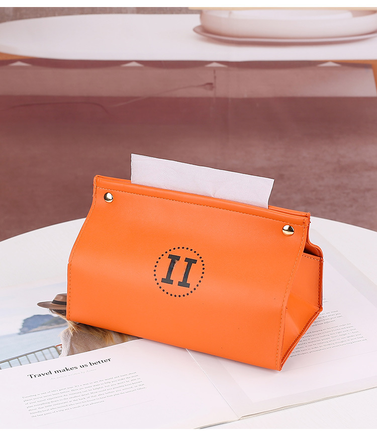 Wholesale Easy-to-Carry Multi-Purpose Exquisite Pu Texture Tissue Buggy Bag Tissue Storage Bags Quality