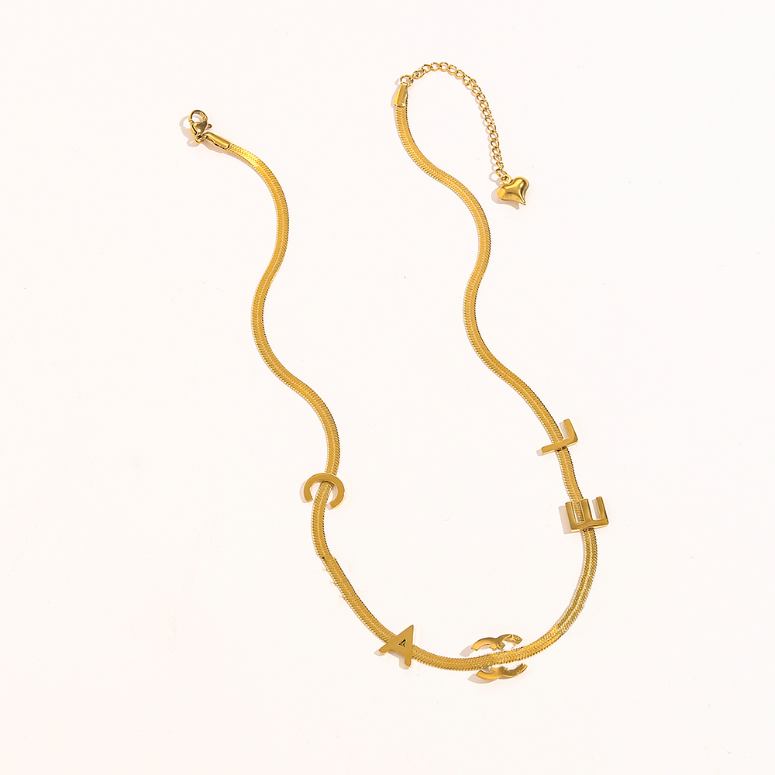 Popular Brand Pendant Necklace Fashion Letter Necklaces 18k Gold Plated Necklace Stainless Steel Luxury Gift Jewelry Accessories Couple Style
Popular Brand Pendant Necklace Fashion Letter Necklaces 18k Gold Plated Necklace Stainless Steel Luxury Gift Jewelry Accessories Couple Style