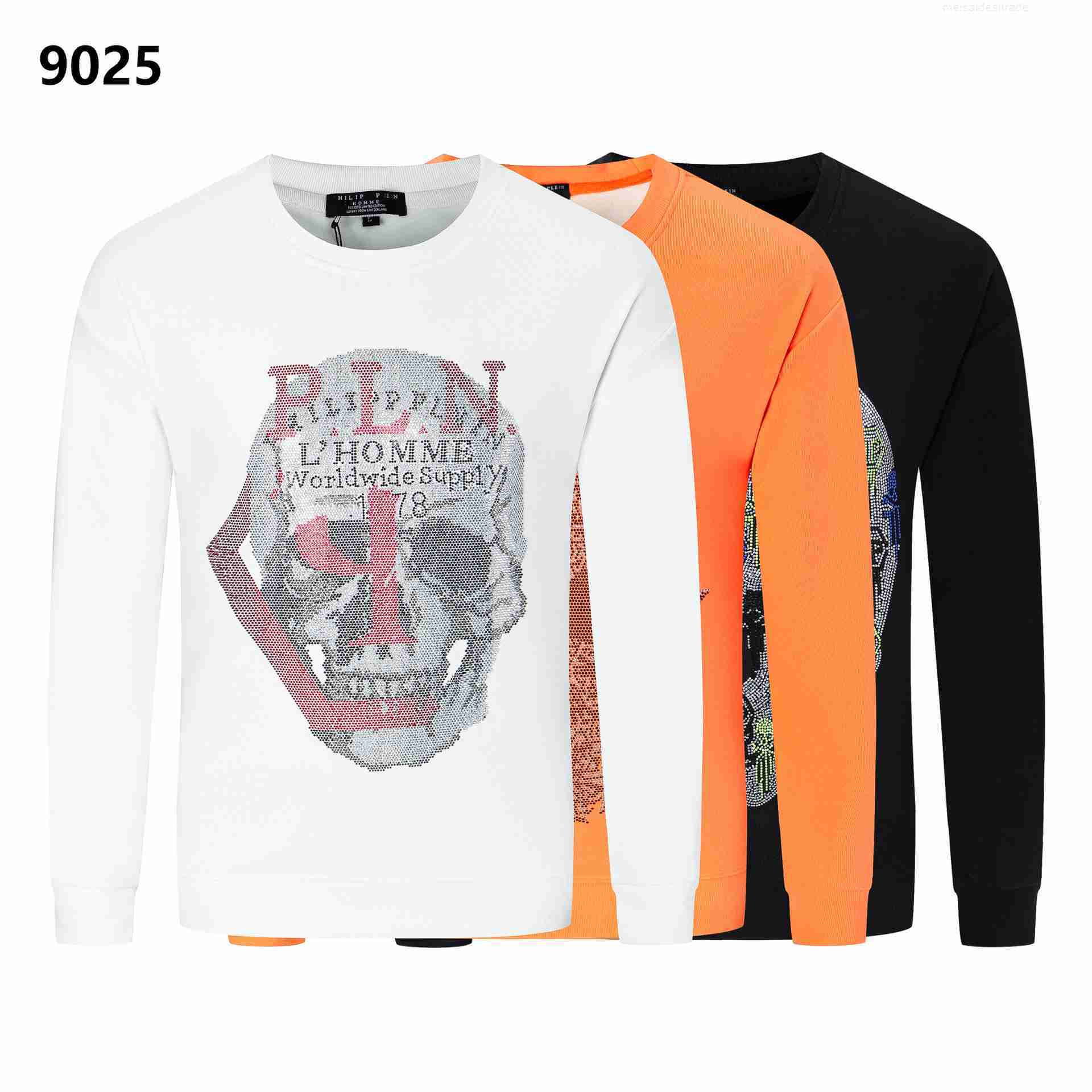 Luxury Philippuep lein Trendy Philip Pulan Spring and Autumn New Men's Street Drill Skull Round Neck Pp Sweater Men Desigers C2QR, White
Luxury Philippuep lein Trendy Philip Pulan Spring and Autumn New Men's Street Drill Skull Round Neck Pp Sweater Men Desigers C2QR, White