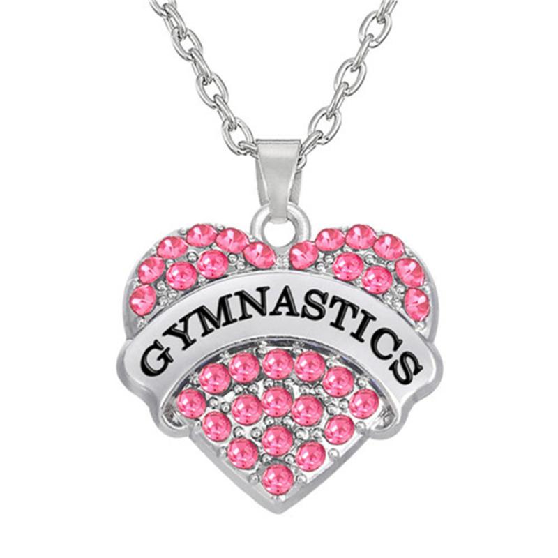 Pendant Necklaces Teamer Gymnastics Pink Blue White Crystal Heart With Link Chain Necklace Fashion Women Jewelry As Gifts
Pendant Necklaces Teamer Gymnastics Pink Blue White Crystal Heart With Link Chain Necklace Fashion Women Jewelry As Gifts