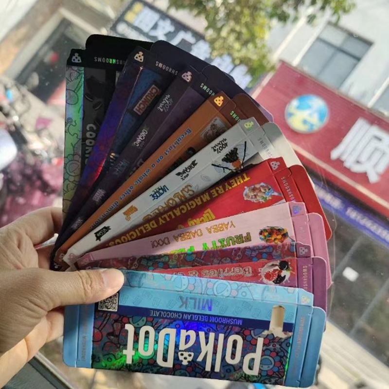 PolkaDot chocolate edible Packaging Boxes COCONUT Berries Cookies&Cream Magic Mushroom polka dot chocolate bars package supply Fruity Pebbles shrooms bars 
PolkaDot chocolate edible Packaging Boxes COCONUT Berries Cookies&Cream Magic Mushroom polka dot chocolate bars package supply Fruity Pebbles shrooms bars