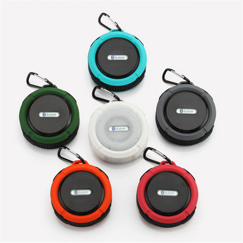 C6 Portable Bluetooth Speaker Outdoor Suction Audio Sound Mobile Phone Car Subwoofer Shower Small Mini Waterproof Loudspeaker