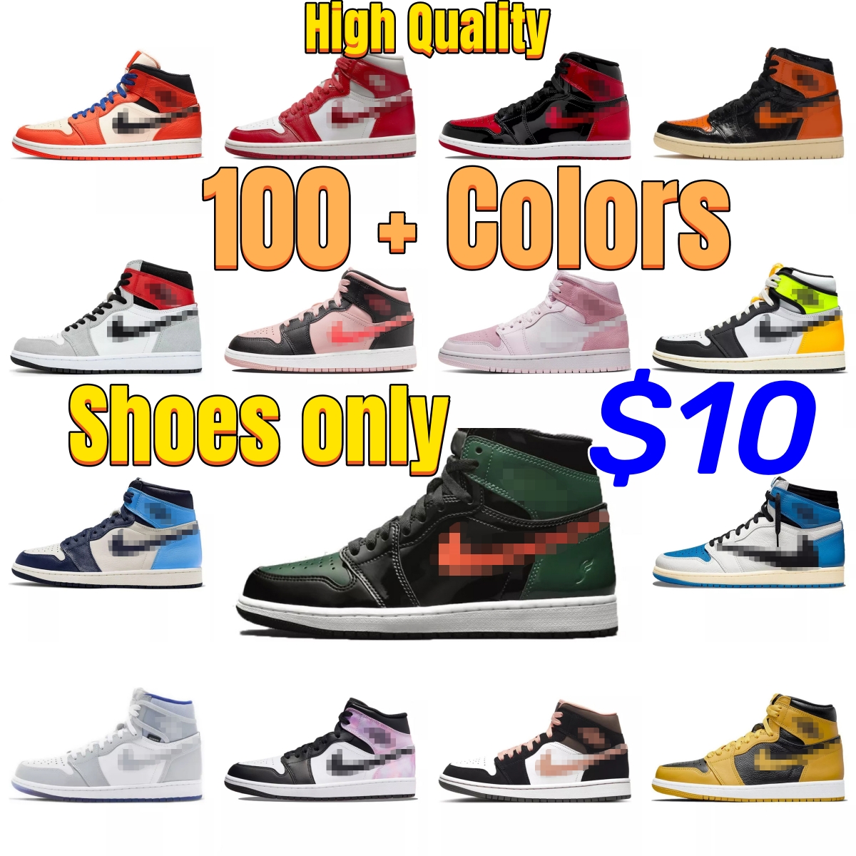 New Jordens 1 1s Basketball Shoes Men Women Black White Heritage Bred Patent University Blue Hype Royal Dark Mocha Shadow Mens Trainer Sports Sneakers shoe size 36-47, 44
New Jordens 1 1s Basketball Shoes Men Women Black White Heritage Bred Patent University Blue Hype Royal Dark Mocha Shadow Mens Trainer Sports Sneakers shoe size 36-47, 44