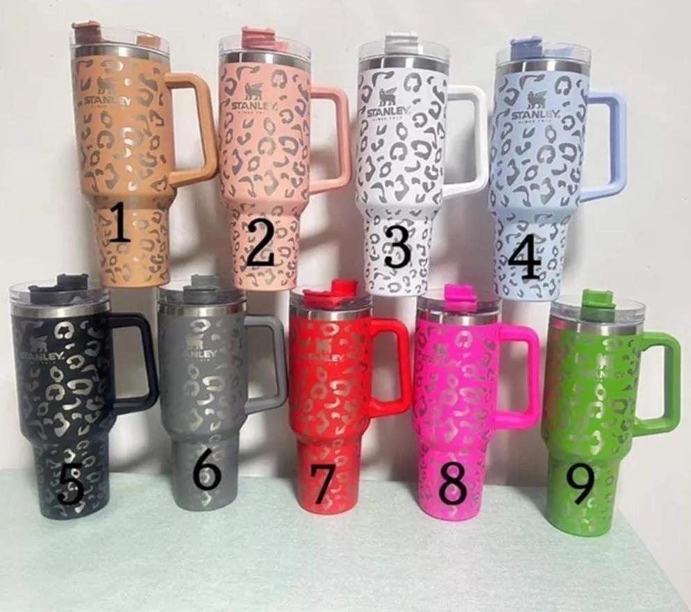 Stanley Leopard Print 40oz stainless steel tumblers with Logo handle lid straw big capacity Car mugs powder coating water bottles vacuum insulated drinking cup 0315, Multi-color
Stanley Leopard Print 40oz stainless steel tumblers with Logo handle lid straw big capacity Car mugs powder coating water bottles vacuum insulated drinking cup 0315, Multi-color