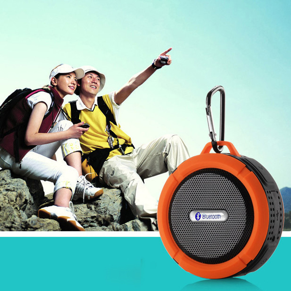 C6 Portable Bluetooth Speaker Outdoor Suction Audio Sound Mobile Phone Car Subwoofer Shower Small Mini Waterproof Loudspeaker