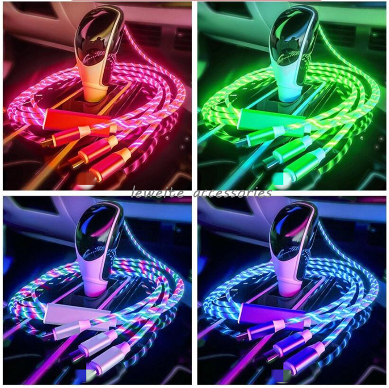 3 in 1 Charging Cable LED Flowing Light Up Multi Charger Cable for iPhone / Samsung / Type C / Android, Mixed color
3 in 1 Charging Cable LED Flowing Light Up Multi Charger Cable for iPhone / Samsung / Type C / Android, Mixed color