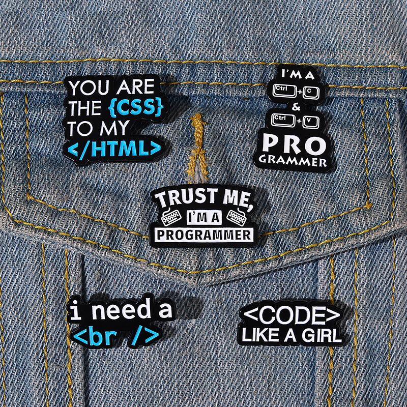 Programmer Enamel Pins Custom Creative Codes Puns Brooches Lapel Badges Funny I Need a Break Jewelry Gift for Kids Friends, Color #1
Programmer Enamel Pins Custom Creative Codes Puns Brooches Lapel Badges Funny I Need a Break Jewelry Gift for Kids Friends, Color #1