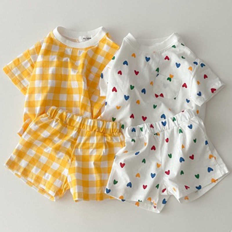 Clothing Sets Summer Kids Sets Korean Clothing Outfit New Toddler Kids Boys Clothing Sets Girls Plaid Print Tops Shorts pcs Casual Suit P, Le220307 blue
Clothing Sets Summer Kids Sets Korean Clothing Outfit New Toddler Kids Boys Clothing Sets Girls Plaid Print Tops Shorts pcs Casual Suit P, Le220307 blue