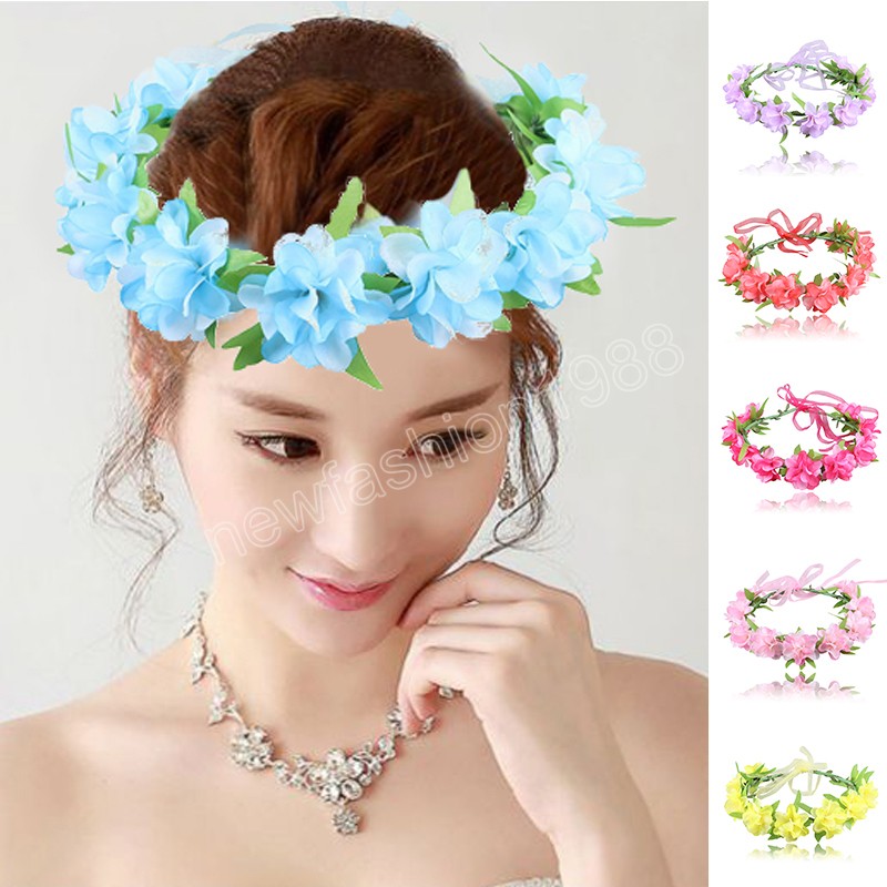 Flower Crown Wreath Bride Wedding Hair Accessories Gorgeous Headbands Braided Vine Headwear Garland Ornament For Women Girls
Flower Crown Wreath Bride Wedding Hair Accessories Gorgeous Headbands Braided Vine Headwear Garland Ornament For Women Girls