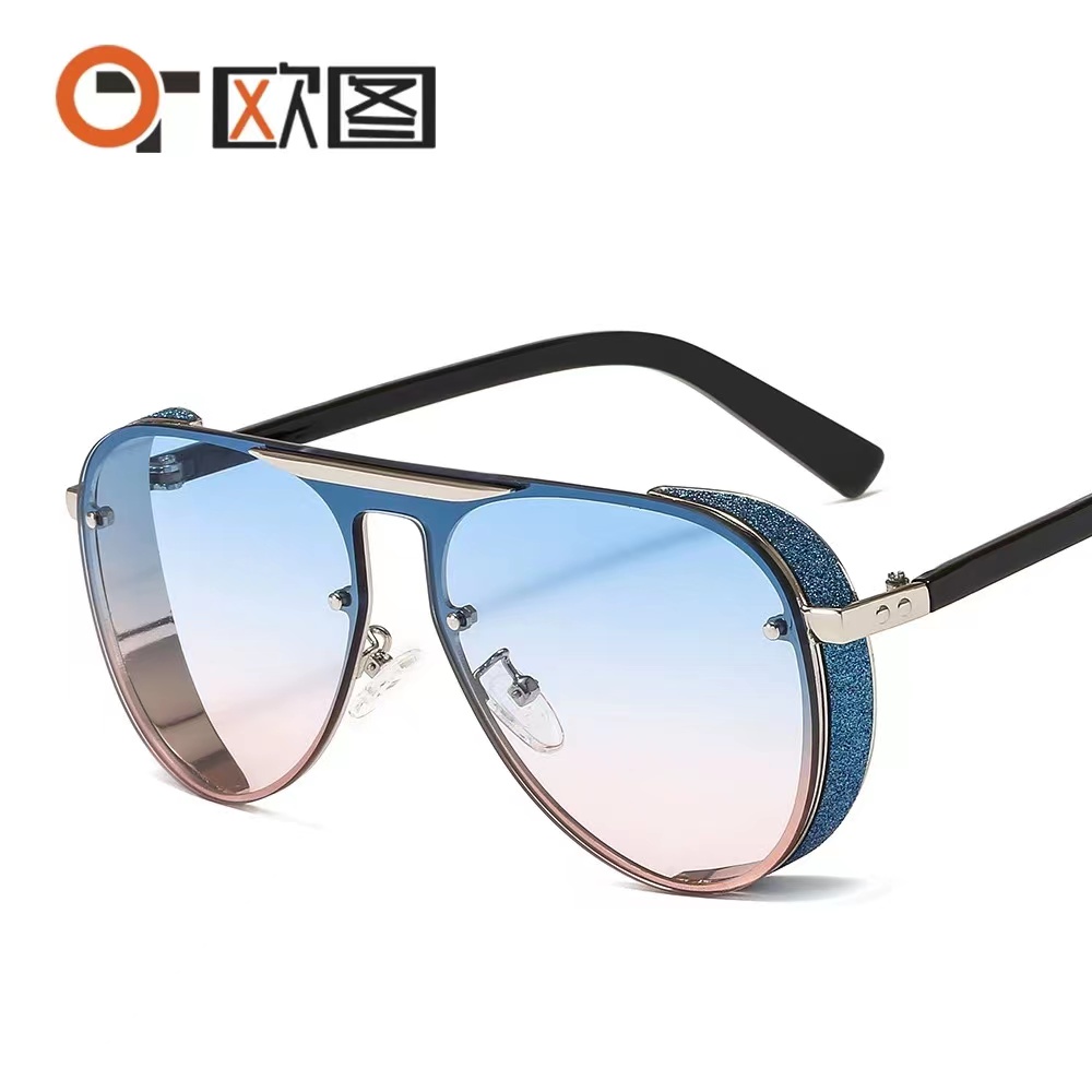 Designer Sunglasses Men Women Brin brin Metal Vintage Style Square Frameless UV 400 Lens