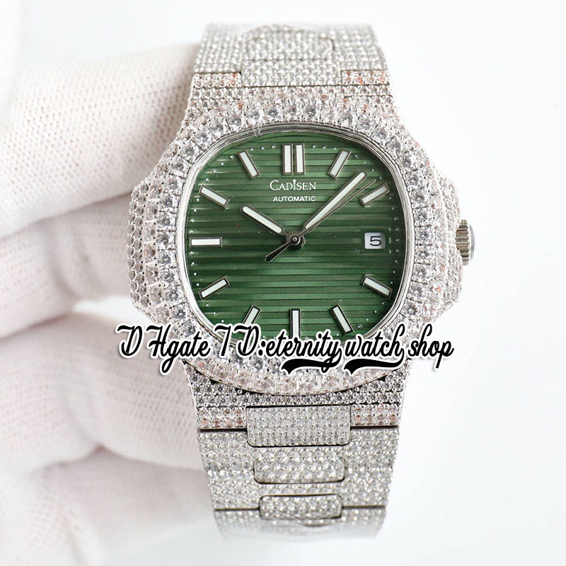 BZ twf5711 Japan M8215 Automatic 40MM Mens Watch Iced Out Paved Diamonds Case Green Dial Stick Markers Diamond Stainless Steel Bracelet eternity Jewelry Watches, Watch waterproof cost
BZ twf5711 Japan M8215 Automatic 40MM Mens Watch Iced Out Paved Diamonds Case Green Dial Stick Markers Diamond Stainless Steel Bracelet eternity Jewelry Watches, Watch waterproof cost